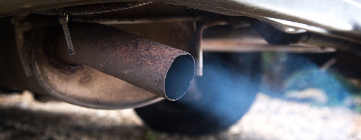 BATH, ENGLAND - OCTOBER 08: The exhaust emissions of a 1997 diesel engined Mazda van are seen on October 8, 2015 in Bath, England. (Photo by Matt Cardy/Getty Images)