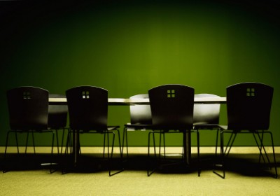 Empty meeting space