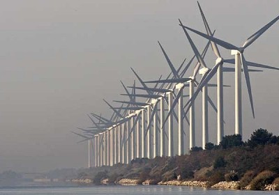 szélturbinák Marseille mellett