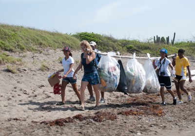 International Coastal Cleanup 2011 in Jamaica.